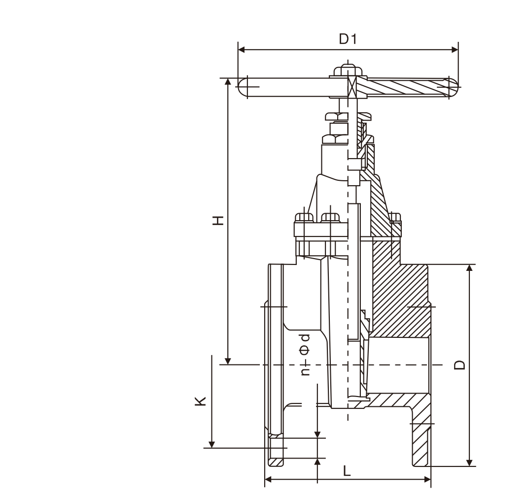 黃銅法(fǎ)蘭閘閥(fá)(圖1)