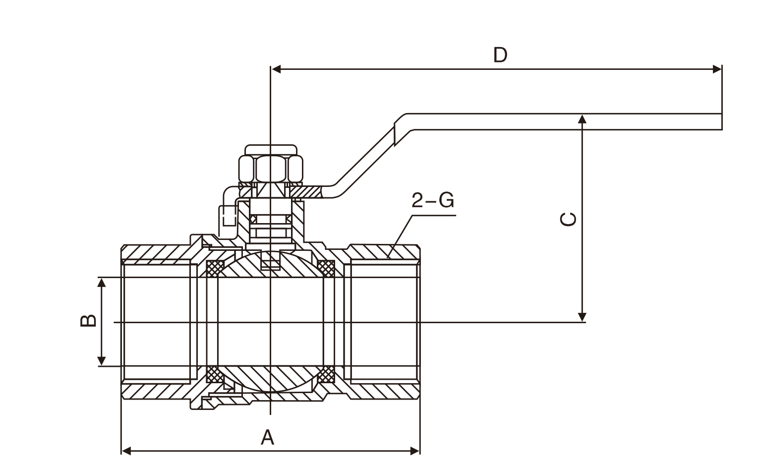 黃銅絲(si)扣球閥(圖(tu)1) 黃銅絲扣(kòu)球閥(圖1)