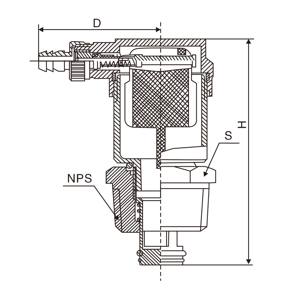 黃銅自(zi)動單向排氣閥(圖(tú)1)
