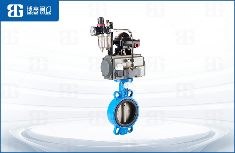 氣(qi)動對夾(jiá)中線蝶(dié)閥