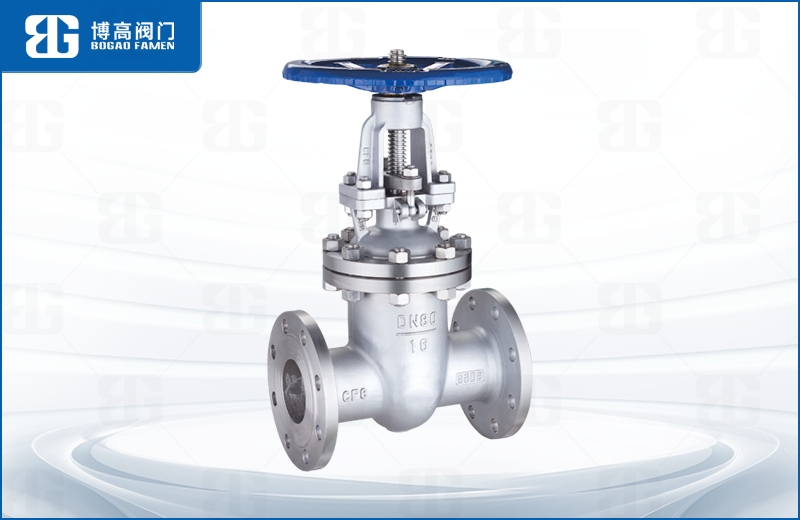 不鏽鋼楔(xiē)式法蘭閘閥(fa)